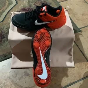 Nike Alpha Elite 2 Pro Baseball Cleat Orange/Black Nike Alpha Huarache Elite 2 Burgundy Size 14 Metal Cleats  main image 3